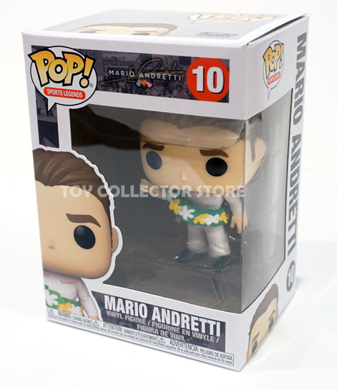 Mario Andretti 10 POP Vinyl Figure 1969 Indy 500 Winner Funko Pop Vinyl Figure